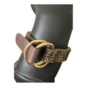 Swarovski Crystal & Leather Bracelet